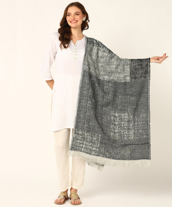 Jayri 100% Soft Woolen Women's Stole Winter Round Stoles, Grey