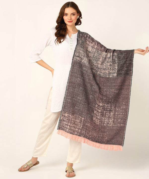 Jayri 100% Soft Woolen Women's Stole Winter Round Stoles, Wenge