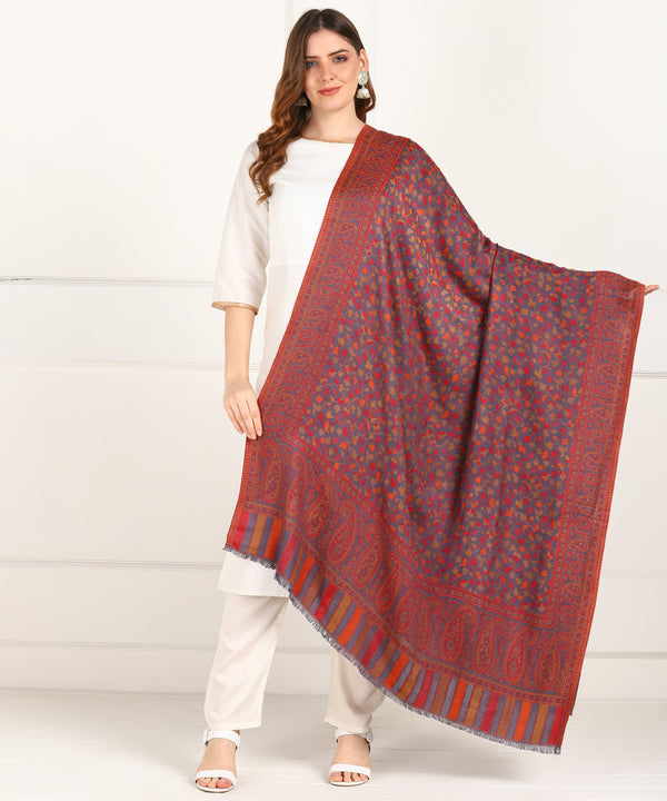 Jayri Women Pure Wool Shawl| Shawl For Women| Warm Woolen Winters Styles, International Orange