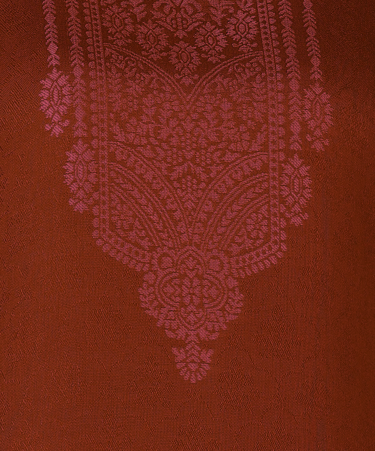 Jayri Women's Woolen Unstitched Kurta & Palazzo Zari Design Suit Material with Shawl/Stole for Winter Pantone