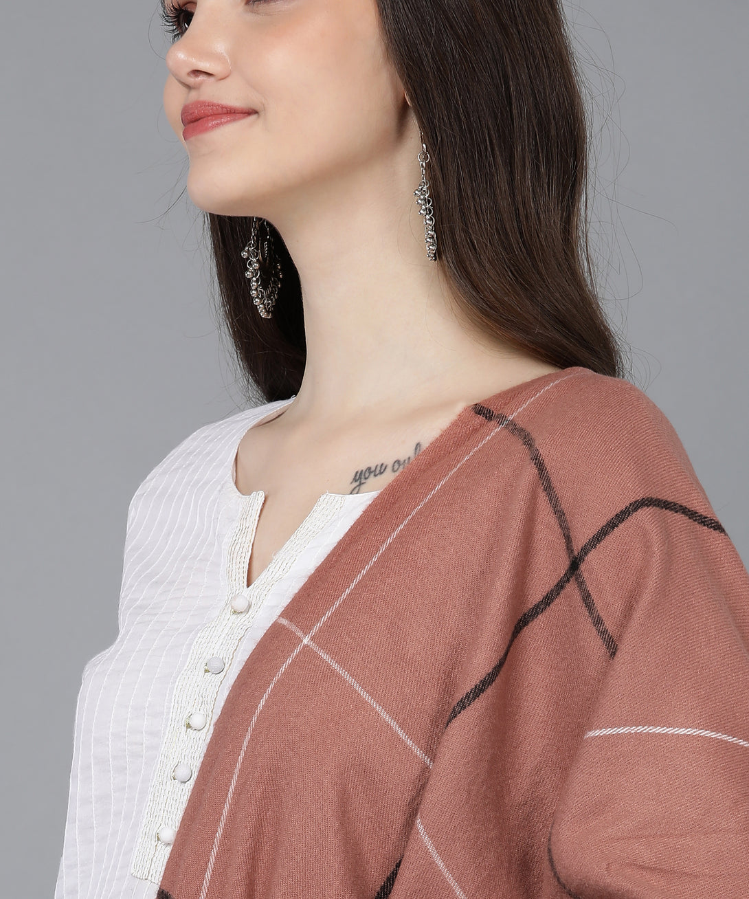 Jayri 100% Soft Woolen Women's Stole Winter Round Stoles Maroon