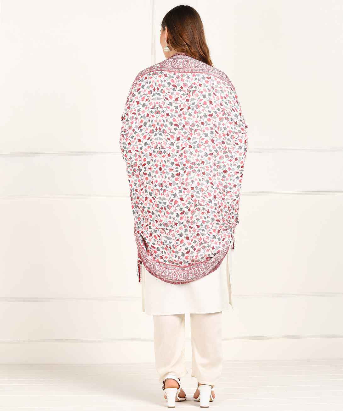 Jayri Women Pure Wool Shawl| Shawl For Women| Warm Woolen Winters Styles BEIGE