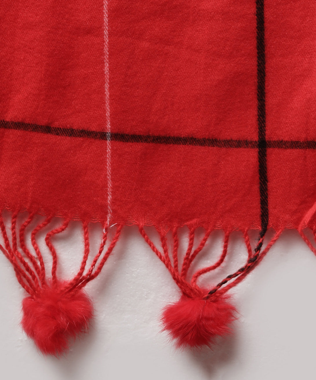 Jayri 100% Soft Woolen Women's Stole Winter Round Stoles Maroon