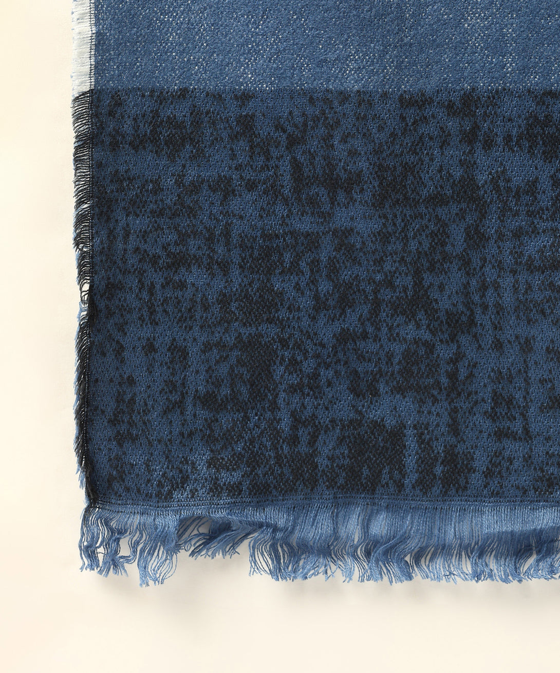 Jayri 100% Soft Woolen Women's Stole Winter Round Stoles Metallic Blue