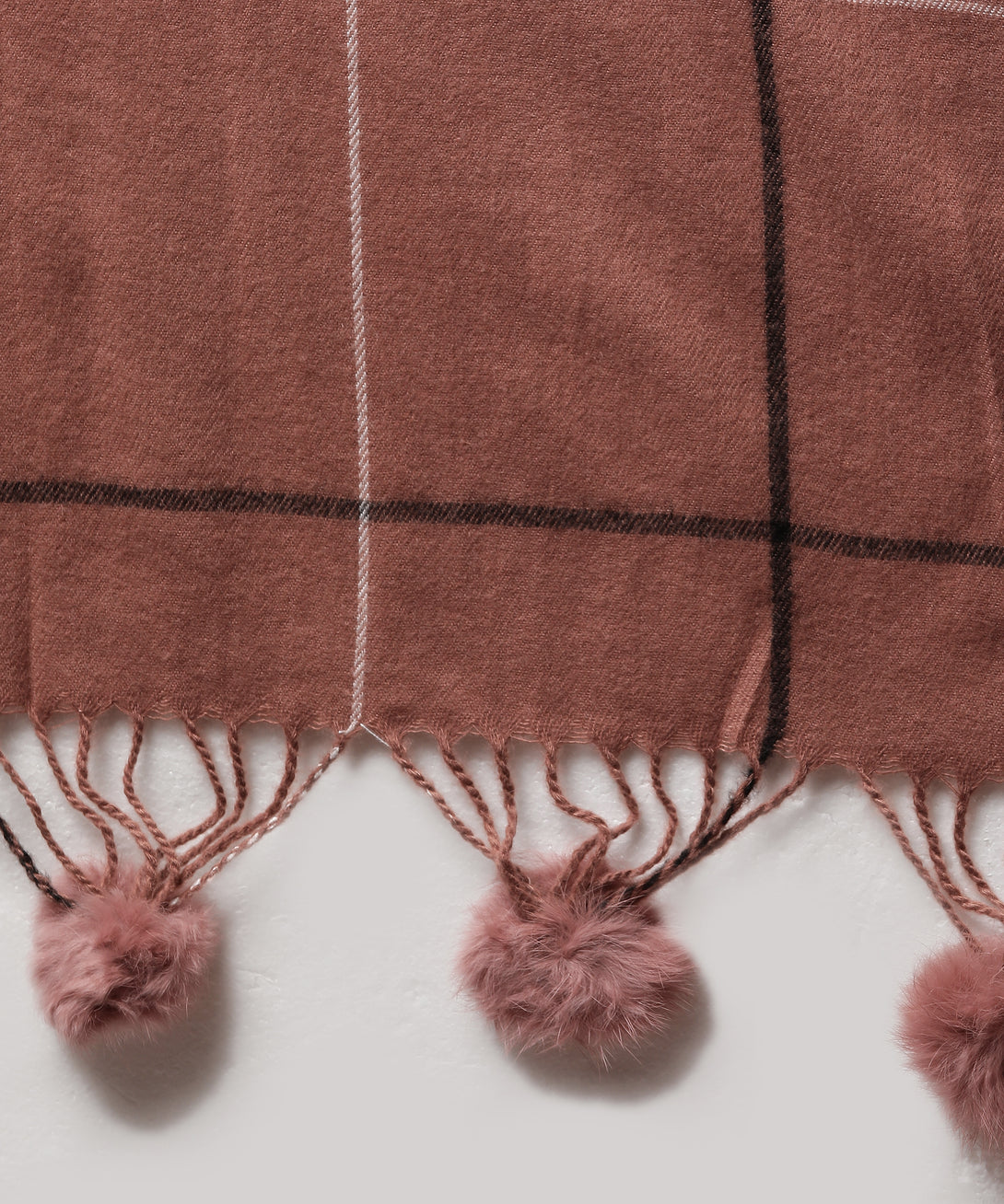 Jayri 100% Soft Woolen Women's Stole Winter Round Stoles Maroon