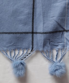 Jayri 100% Soft Woolen Women's Stole Winter Round Stoles, Black