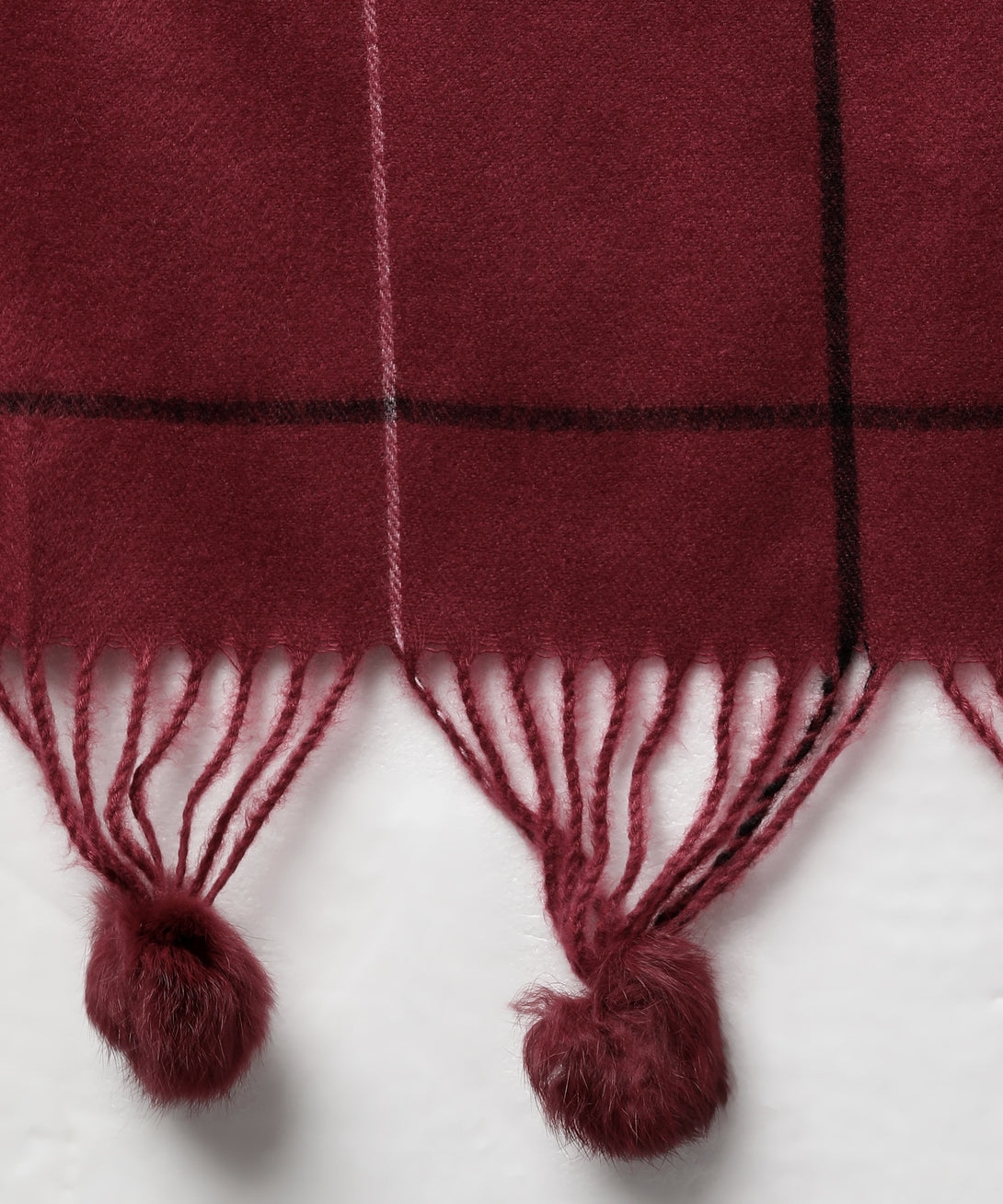 Jayri 100% Soft Woolen Women's Stole Winter Round Stoles Maroon