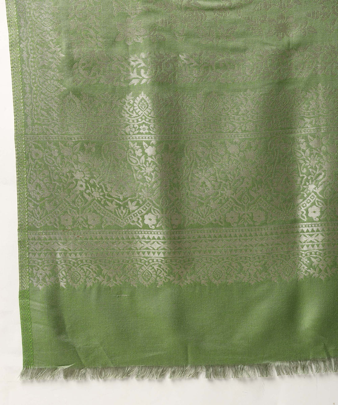 Jayri Women's Woolen Unstitched Kurta & Palazzo Zari Design Suit Material with Shawl/Stole for Winter University Of California Gold