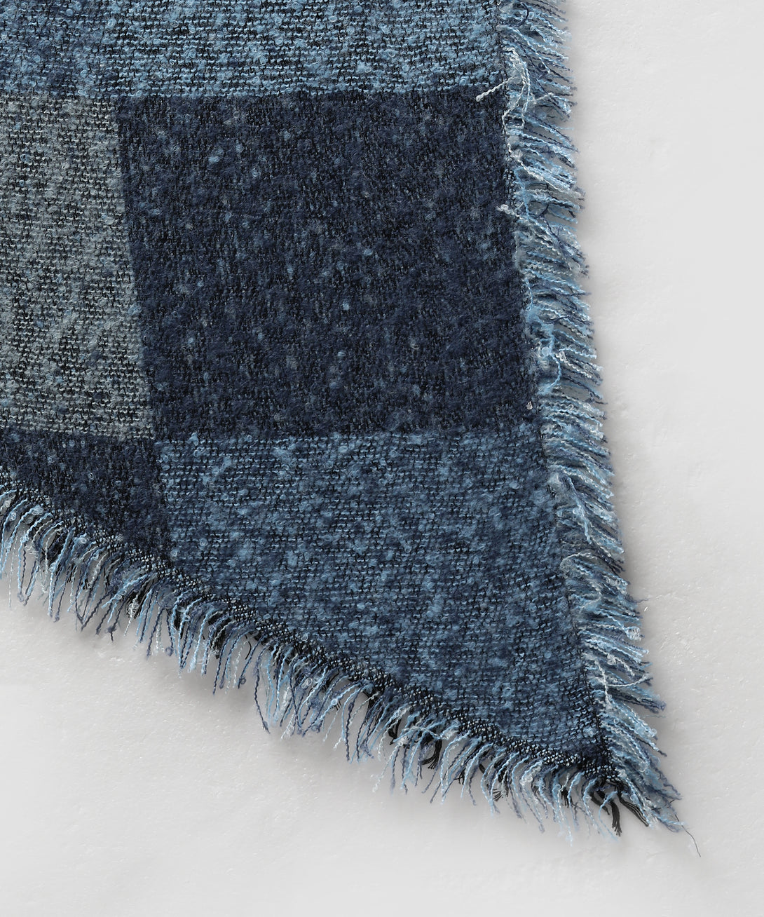 Jayri 100% Soft Woolen Women's Stole Winter Round Stoles Aqua Pattern